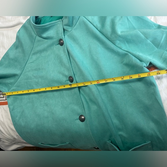 Sterling Kreek Turquoise Suede Unlined light coat - Picture 13 of 16